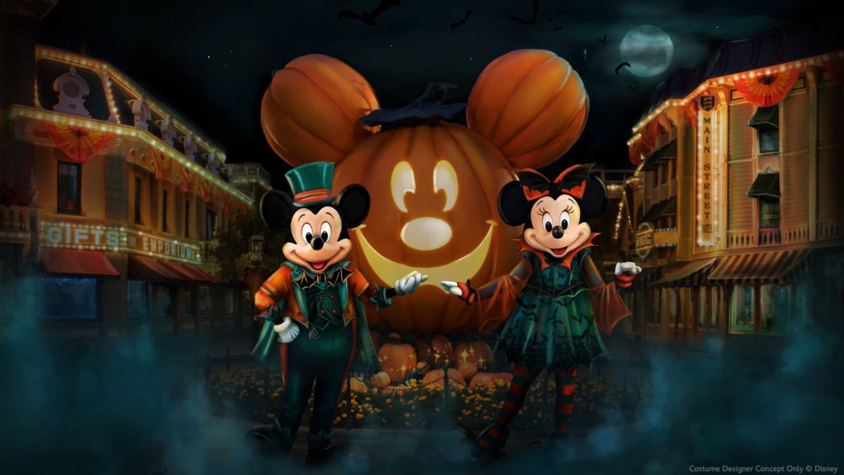 mickey-minnie-Halloween-disneyland