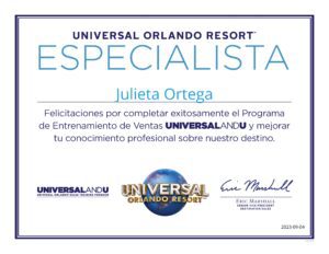 certificado universal julie orlando